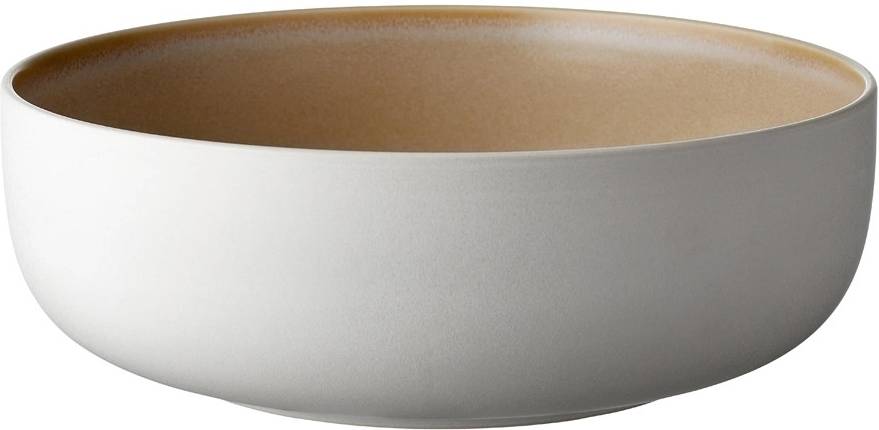 Studio Round Kameninová mísa na salát North 25 cm White/Matte Sand