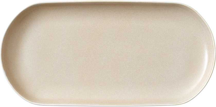 Studio Round Kameninový servírovací tác North 38 x 19 cm White/Matte Sand