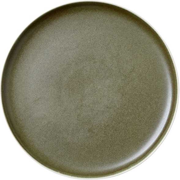 Studio Round Kameninový mělký talíř North 27 cm White/Matte Moss