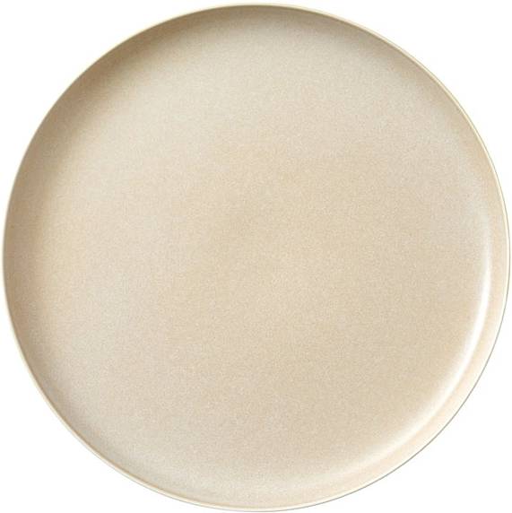 Studio Round Kameninový mělký talíř North 27 cm White/Matte Sand