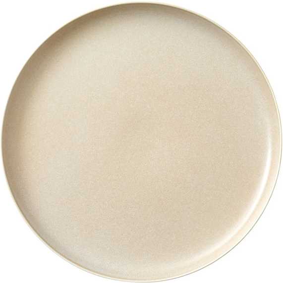 Studio Round Kameninový mělký talíř North 27 cm White/Matte Sand