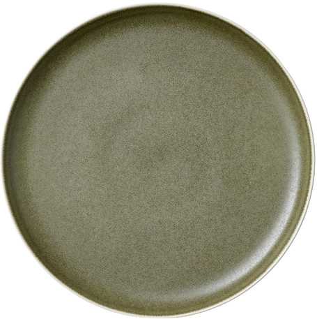 Studio Round Kameninový dezertní talíř North 21 cm White/Matte Moss