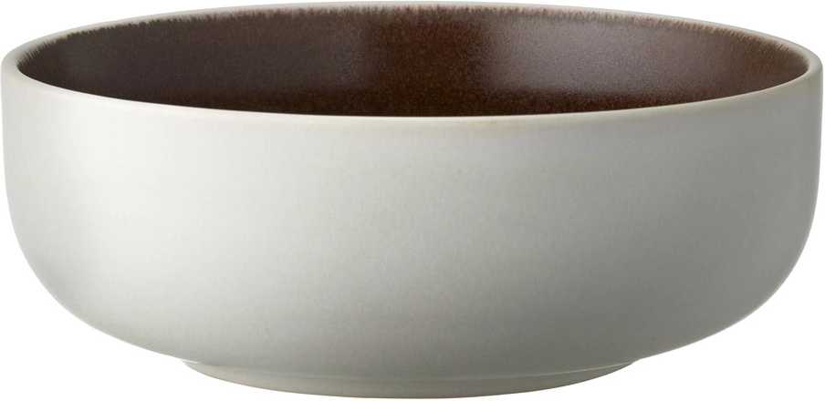 Studio Round Kameninová servírovací miska na polévku North 15 cm White/Matte Bark