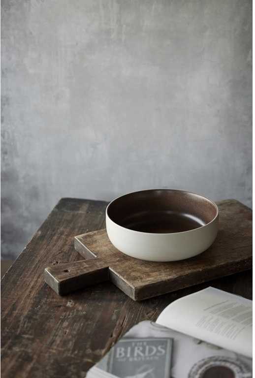 Studio Round Kameninová mísa na těstoviny North 19 cm White/Matte Bark