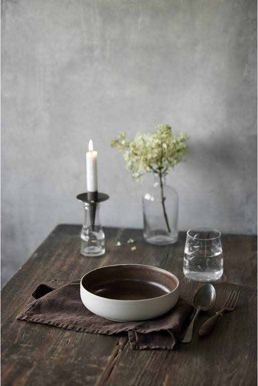 Studio Round Kameninová mísa na těstoviny North 19 cm White/Matte Bark