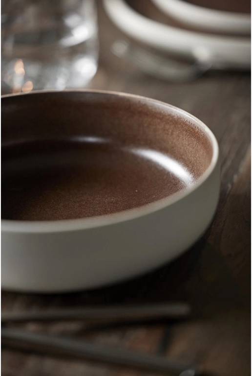 Studio Round Kameninová mísa na těstoviny North 19 cm White/Matte Bark