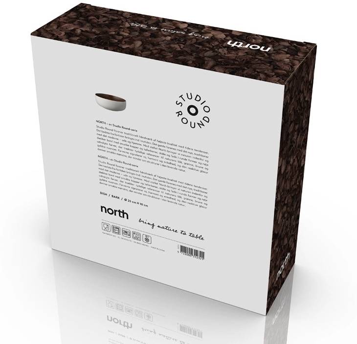 Studio Round Kameninová mísa na salát North 25 cm White/Matte Bark