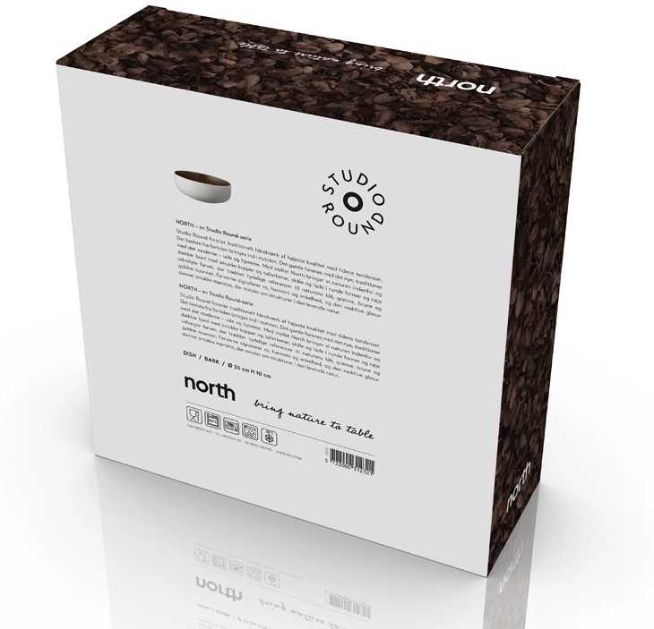 Studio Round Kameninová mísa na salát North 25 cm White/Matte Bark