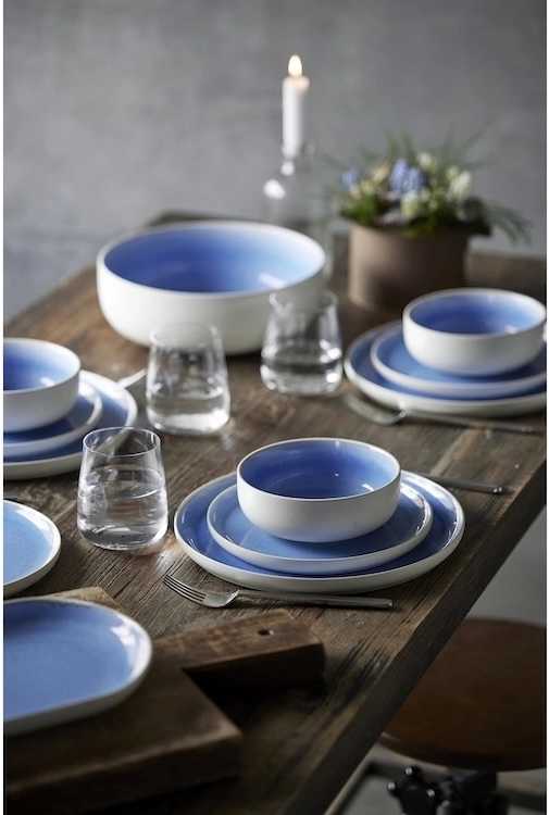 Studio Round Kameninová mísa na salát North 25 cm White/Shiny River