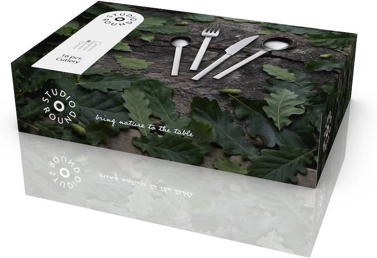 Studio Round Sada nerezových příborů Storm 16 ks Steel