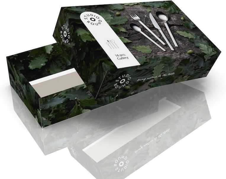 Studio Round Sada nerezových příborů Storm 16 ks Steel