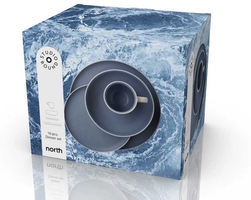 Studio Round Servírovací sada nádobí North White/Matte River