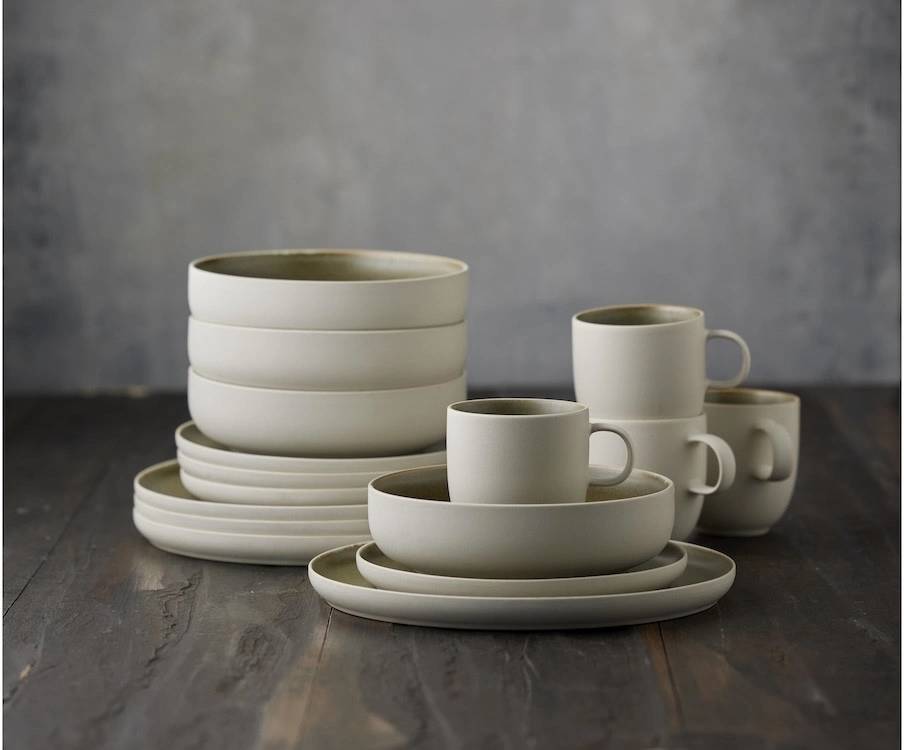 Studio Round Servírovací sada nádobí North White/Matte Moss