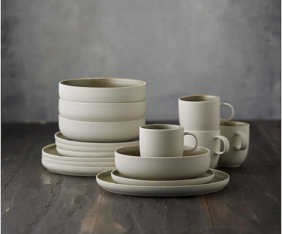 Studio Round Servírovací sada nádobí North White/Matte Moss