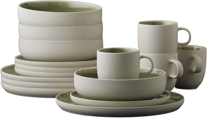 Studio Round Servírovací sada nádobí North White/Shiny Moss