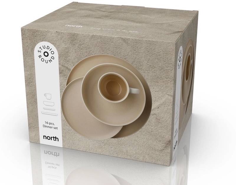 Studio Round Servírovací sada nádobí North White/Matte Sand