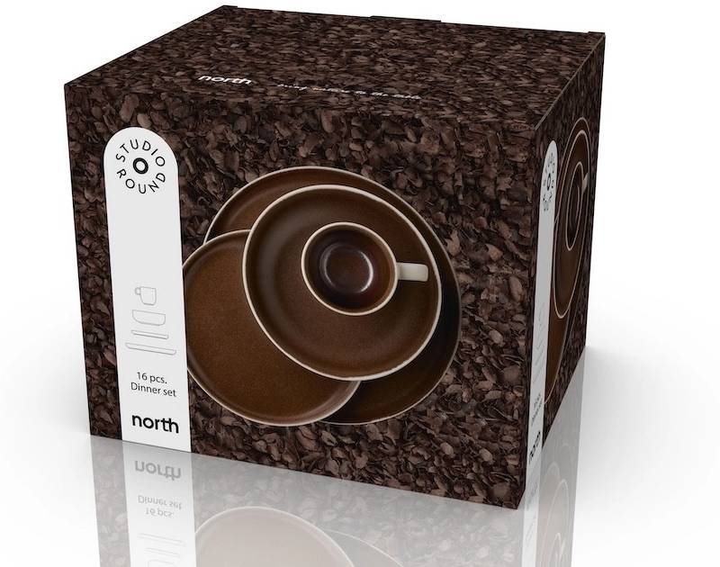 Studio Round Servírovací sada nádobí North White/Matte Bark