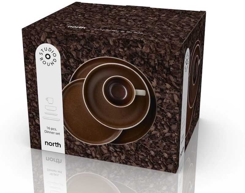 Studio Round Servírovací sada nádobí North White/Matte Bark