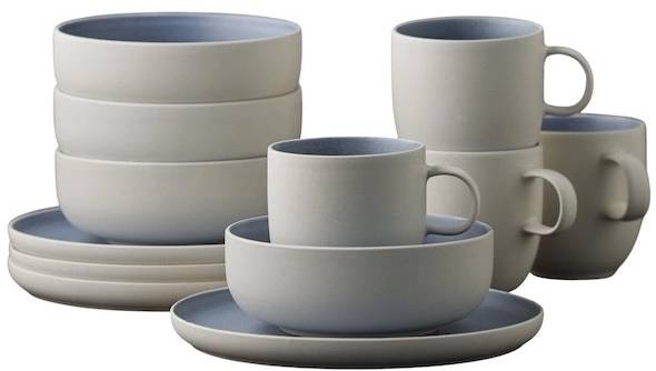 Studio Round Snídaňová sada nádobí North White/Matte River