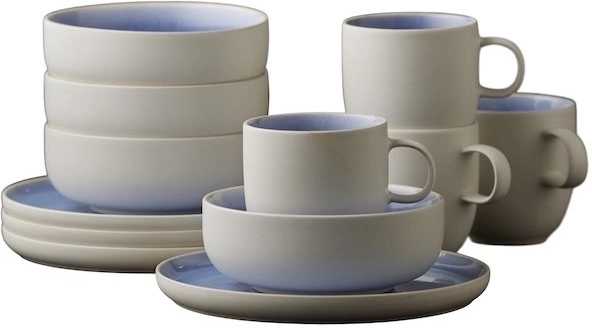 Studio Round Snídaňová sada nádobí North White/Shiny River