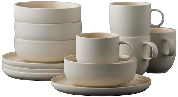 Studio Round Snídaňová sada nádobí North White/Matte Sand