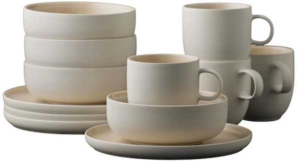 Studio Round Snídaňová sada nádobí North White/Matte Sand