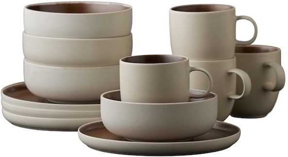 Studio Round Snídaňová sada nádobí North White/Matte Bark