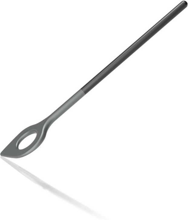 Rosti Kuchyňská míchací lžíce s dírou Optima 31 cm Black