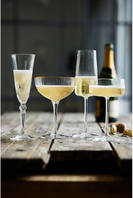 Lyngby Glas Sklenice na šampaňské Zero 26cl (4 ks)