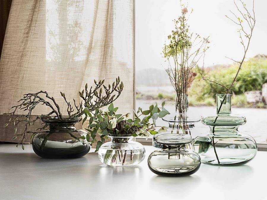 Zone Denmark Ručně foukaná váza Inu 11x9 cm Pure Clear