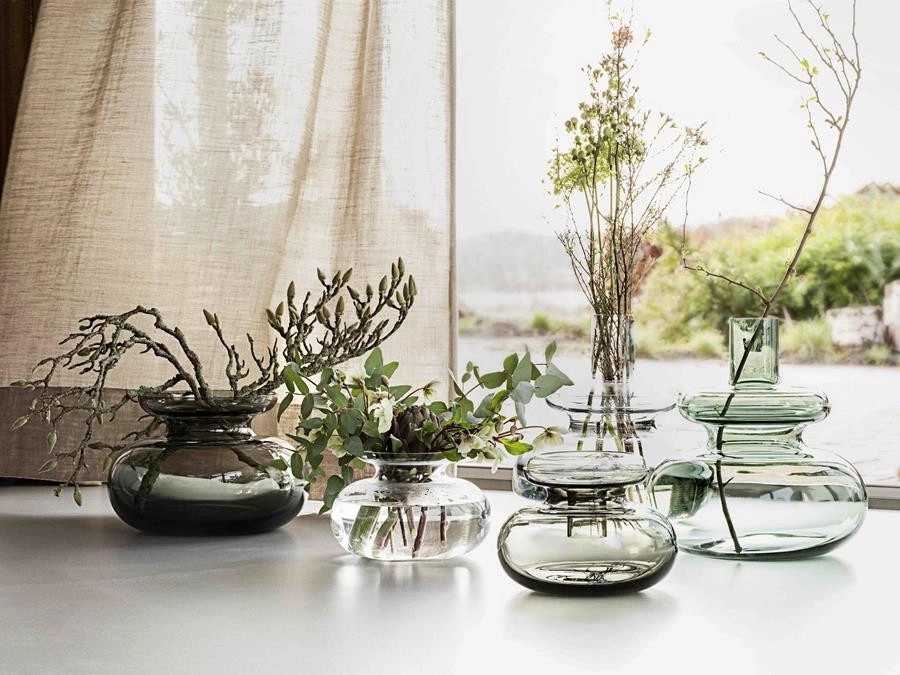 Zone Denmark Ručně foukaná váza Inu 11x9 cm Pure Clear