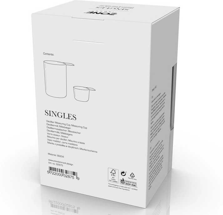 Zone Denmark Sada kovových odměrek Singles