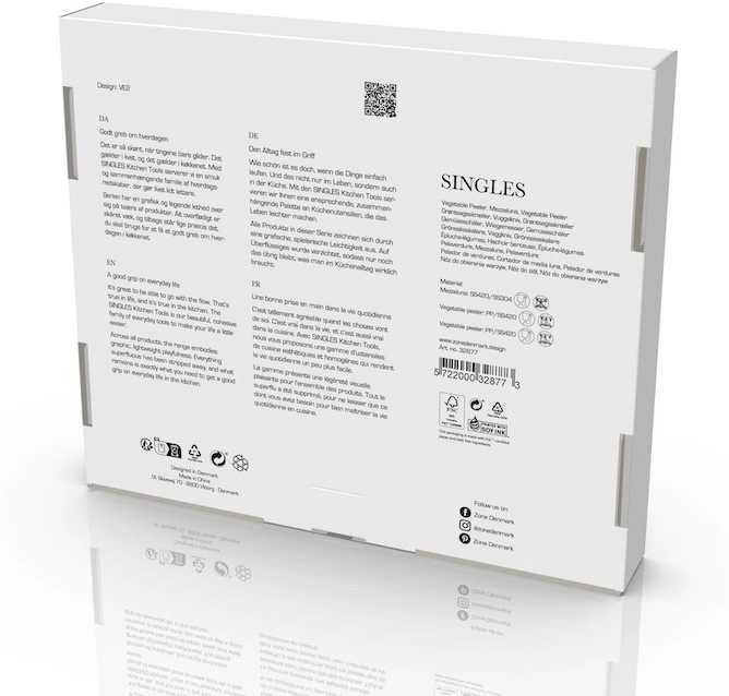 Zone Denmark Kuchyňská sada na krájení Singles Soft Taupe