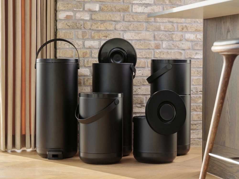 Zone Denmark Kuchyňský pedálový odpadkový koš 35l Circular Black