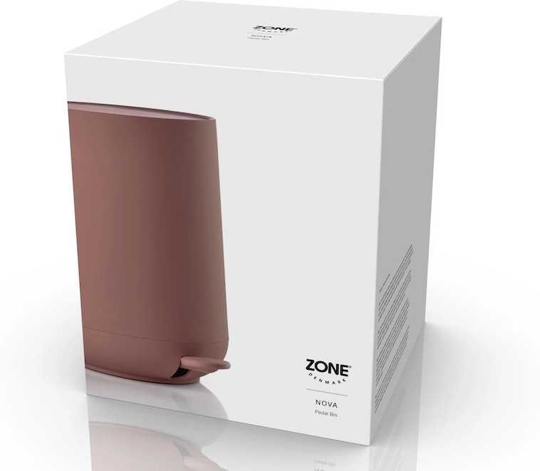 Zone Denmark Koupelnový pedálový koš Nova Peach Red 3l