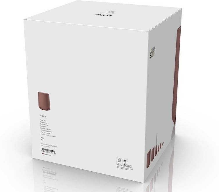 Zone Denmark Koupelnový pedálový koš Nova Peach Red 3l