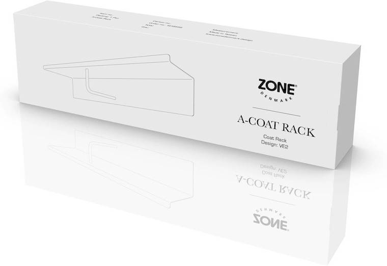 Zone Denmark Kovová police s háčky A-Coat Black