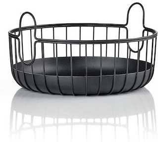 Zone Denmark Úložný kovový koš Inu 22x8 cm Black