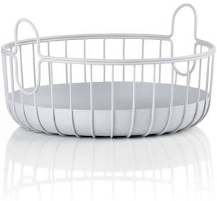 Zone Denmark Úložný kovový koš Inu 22x8 cm Soft Grey