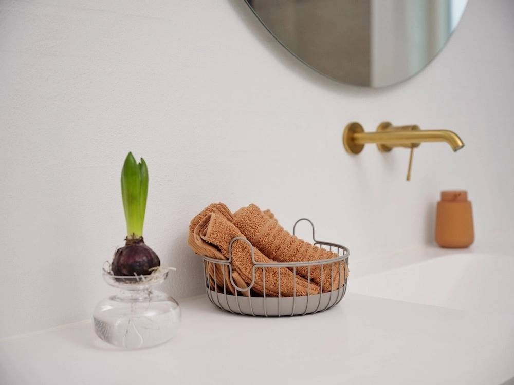 Zone Denmark Úložný kovový koš Inu 22x8 cm Taupe