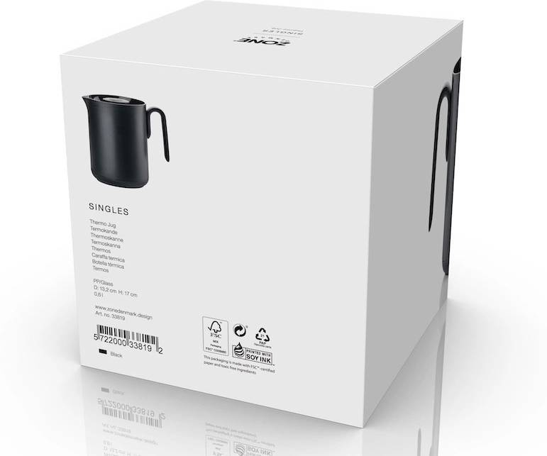 Zone Denmark Termoska 0,6 l Singles Black