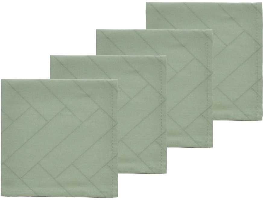Södahl Kuchyňské ubrousky 45x45 4ks Tiles Hedge Green