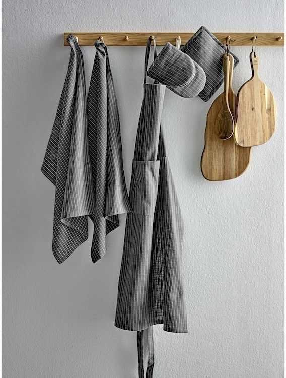 Södahl Mini kuchyňská chňapka 14x21 Line Stone Grey