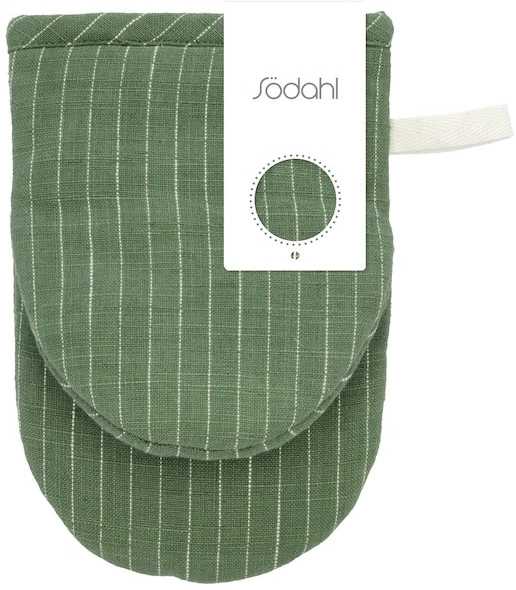 Södahl Mini kuchyňská chňapka 14x21 Line Green