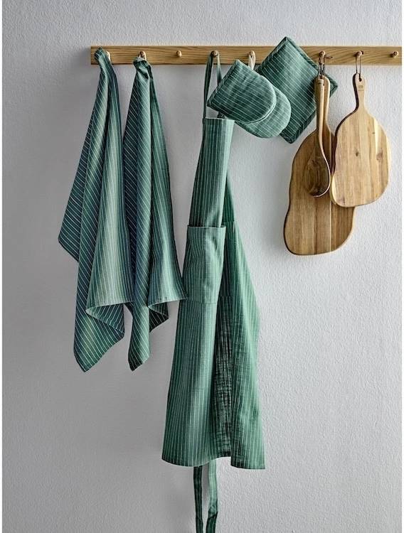 Södahl Mini kuchyňská chňapka 14x21 Line Green