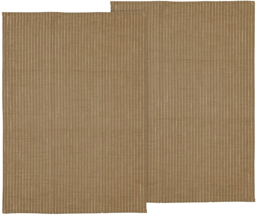 Södahl Kuchyňská utěrka 50x70 Line (sada 2 ks) Warm Taupe