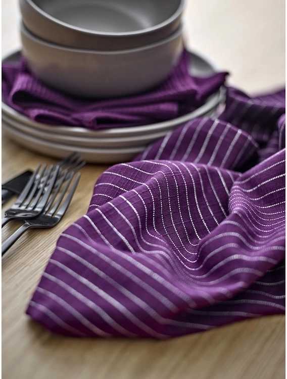 Södahl Kuchyňská utěrka 50x70 Line (sada 2 ks) Purple