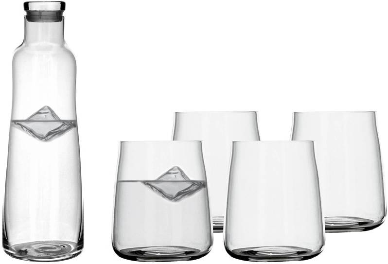 Lyngby Glas Karafa na vodu a 4 sklenice Zero