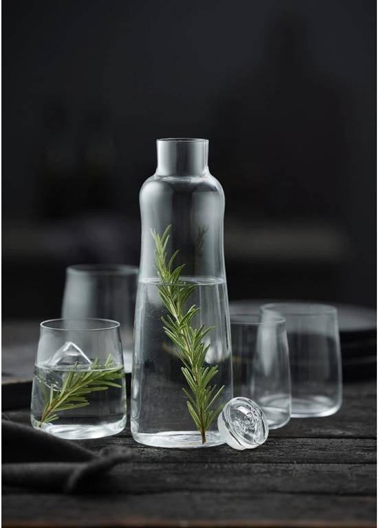 Lyngby Glas Karafa na vodu a 4 sklenice Zero