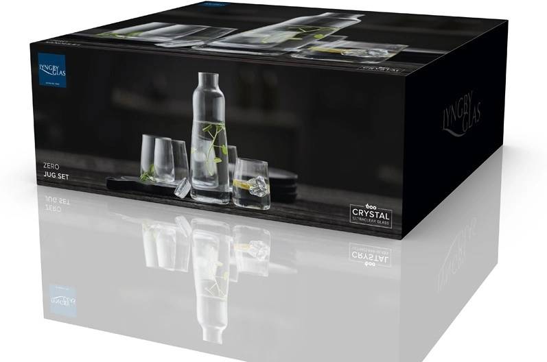 Lyngby Glas Karafa na vodu a 4 sklenice Zero